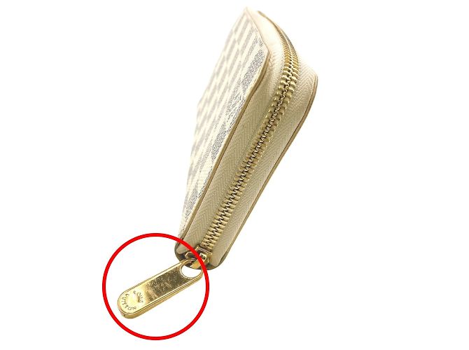 Cartera Larga Damier Azur Louis Vuitton Blanco - vista 3