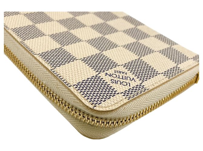Cartera Larga Damier Azur Louis Vuitton Blanco - vista 5