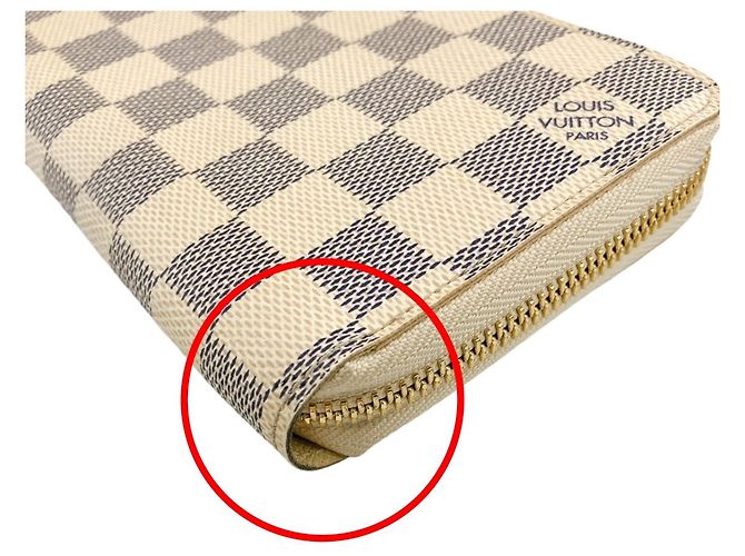 Cartera Larga Damier Azur Louis Vuitton Blanco - vista 7