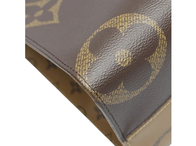 Borsa tote On the Go MM Monogramma Louis Vuitton Marrone - vista 13