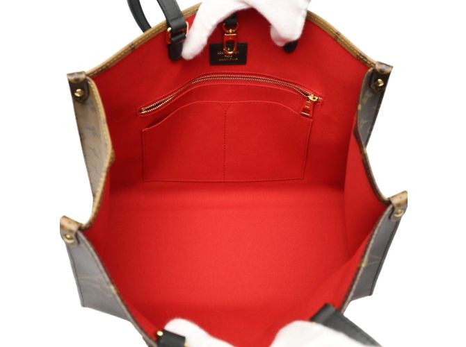 Borsa tote On the Go MM Monogramma Louis Vuitton Marrone - vista 16