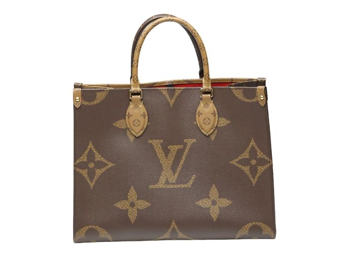 Borsa tote On the Go MM Monogramma Louis Vuitton Marrone - vista 2