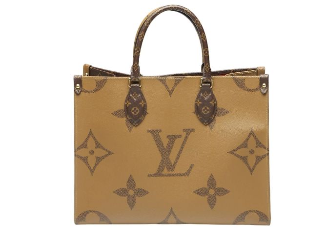 Borsa tote On the Go MM Monogramma Louis Vuitton Marrone - vista 3