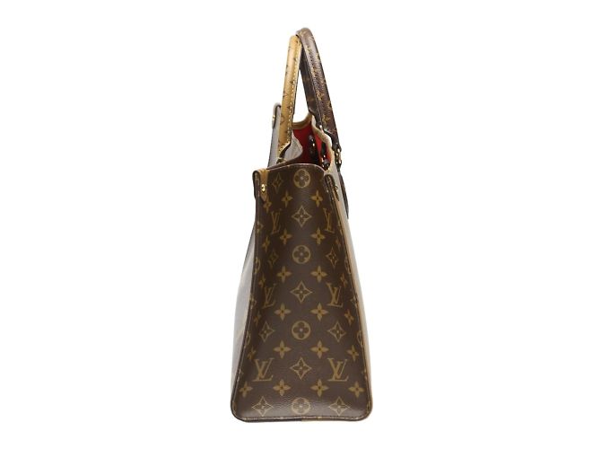 Borsa tote On the Go MM Monogramma Louis Vuitton Marrone - vista 4