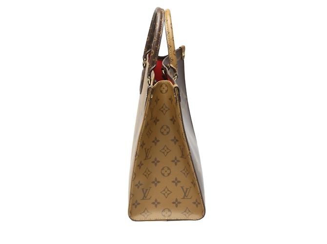 Borsa tote On the Go MM Monogramma Louis Vuitton Marrone - vista 5