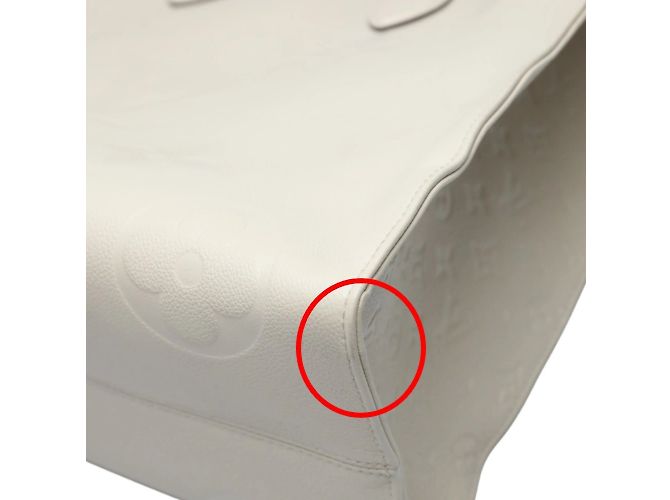 Borsa tote Monogram Empreinte Louis Vuitton Beige - vista 10