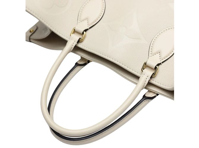 Borsa tote Monogram Empreinte Louis Vuitton Beige - vista 11