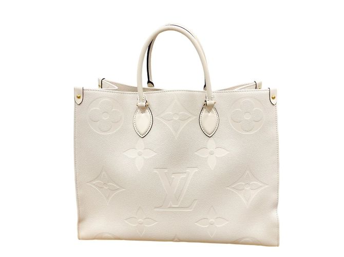 Borsa tote Monogram Empreinte Louis Vuitton Beige - vista 2
