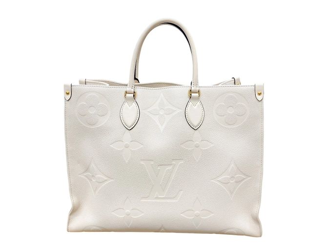 Borsa tote Monogram Empreinte Louis Vuitton Beige - vista 3