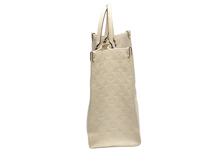 Borsa tote Monogram Empreinte Louis Vuitton Beige - vista 4