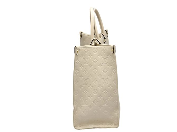 Borsa tote Monogram Empreinte Louis Vuitton Beige - vista 5