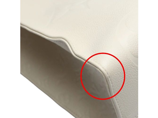 Borsa tote Monogram Empreinte Louis Vuitton Beige - vista 7