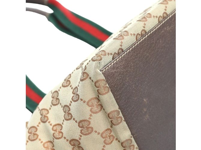 Borsa a mano Gucci GG Canvas Beige - vista 6