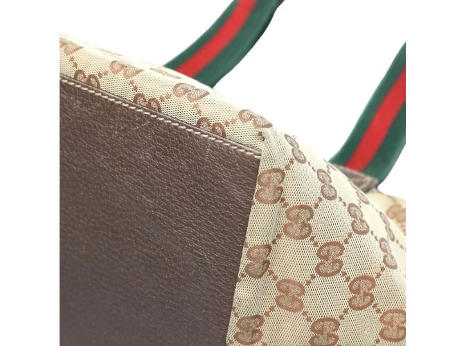 Borsa a mano Gucci GG Canvas Beige - vista 7