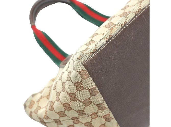 Borsa a mano Gucci GG Canvas Beige - vista 8