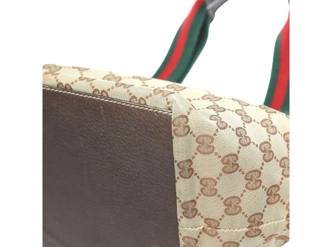 Borsa a mano Gucci GG Canvas Beige - vista 9