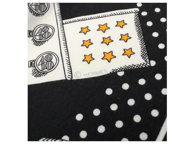 Hermès Sciarpa Hermes Carre Gean 140 Zouaves e Dragoni Nero Multicolore - vista 3