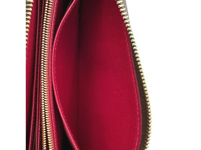 Cartera larga Monogram Louis Vuitton Castaño Fucsia - vista 10