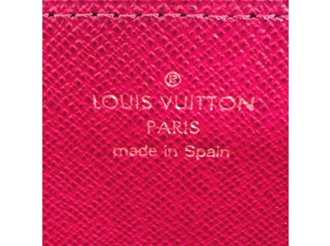 Cartera larga Monogram Louis Vuitton Castaño Fucsia - vista 13