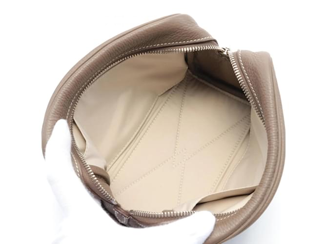 Borsa Pouch Victoria PM di Hermès Truth Marrone - vista 4