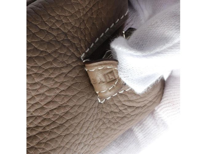 Borsa Pouch Victoria PM di Hermès Truth Marrone - vista 6