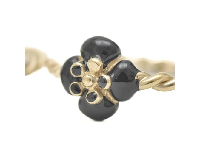 Anello Gemello Camelia Chanel Nero - vista 4
