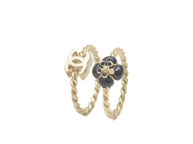Anello Gemello Camelia Chanel Nero - vista 9