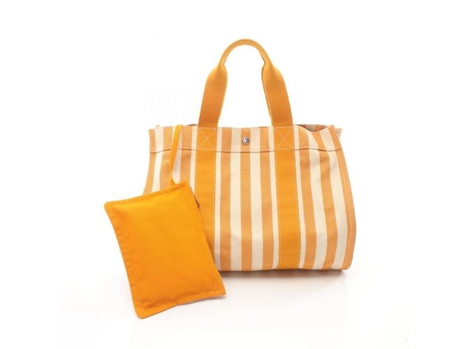Hermès Cannes MM Tote Bag Orange Roh - Ansicht 2
