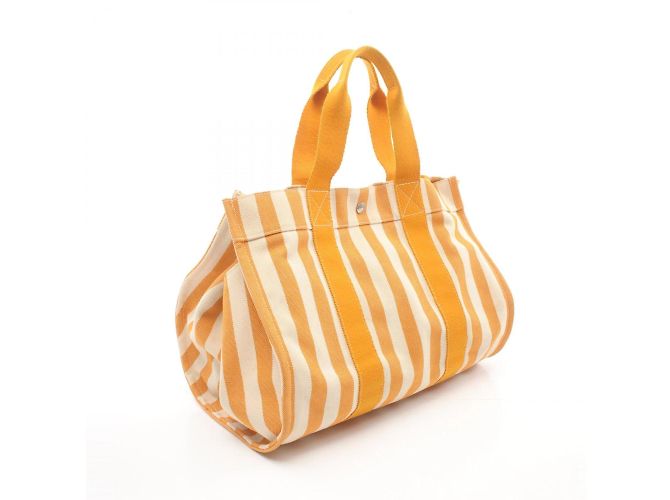 Hermès Cannes MM Tote Bag Orange Roh - Ansicht 3