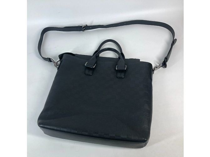 Borsa Daily Tote Damier Infini Louis Vuitton Nero - vista 10