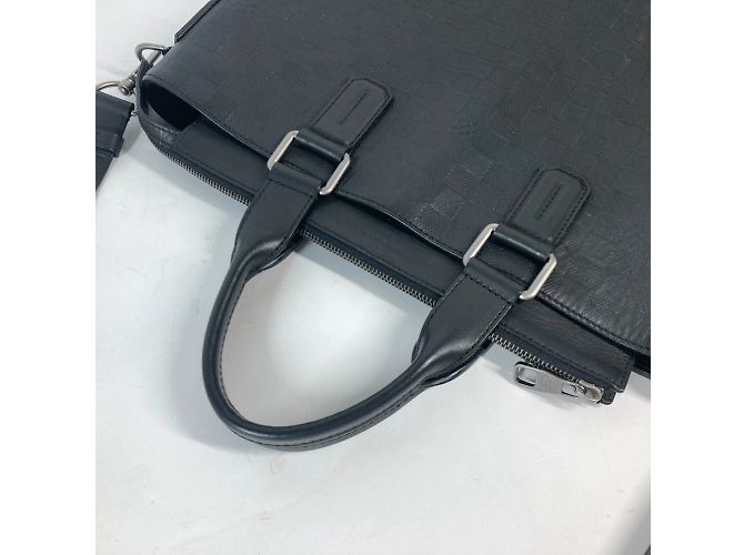 Borsa Daily Tote Damier Infini Louis Vuitton Nero - vista 8