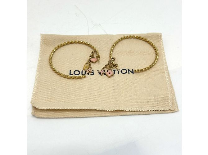 Orecchini a cerchio Sweet Monogram di Louis Vuitton Rosa D'oro - vista 10
