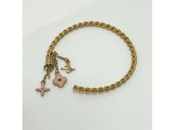 Orecchini a cerchio Sweet Monogram di Louis Vuitton Rosa D'oro - vista 2
