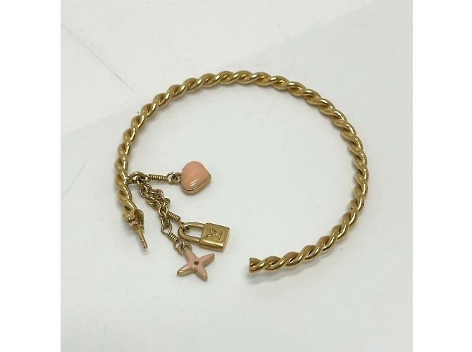 Orecchini a cerchio Sweet Monogram di Louis Vuitton Rosa D'oro - vista 5