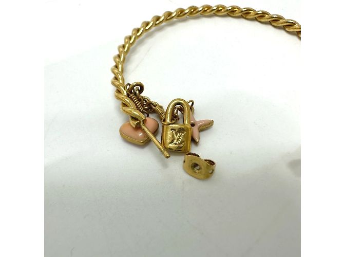Orecchini a cerchio Sweet Monogram di Louis Vuitton Rosa D'oro - vista 6