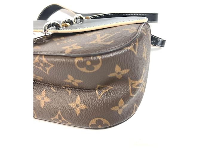 Borsa Louis Vuitton Monogram Chain It PM Marrone Nero Monogramma - vista 4