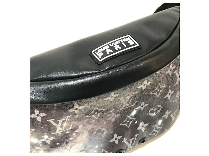 Bum bag Louis Vuitton Monogram Galaxy Discovery Nero Argento - vista 2