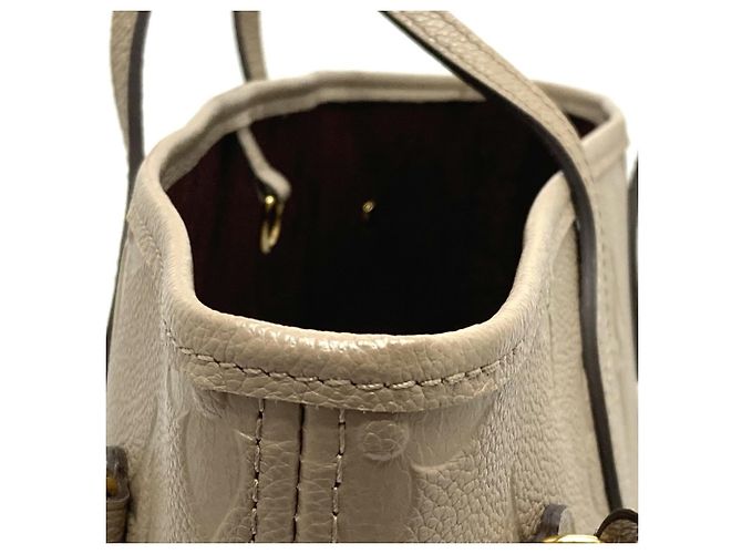 Borsa tote Neverfull MM in Monogram Empreinte Louis Vuitton Grigio - vista 5