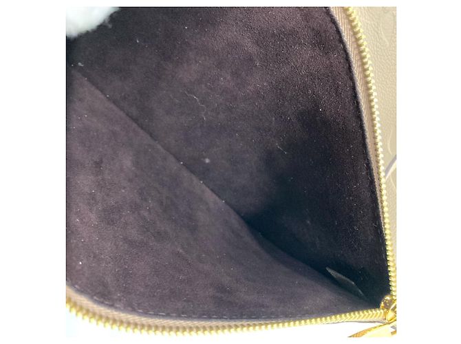 Borsa tote Neverfull MM in Monogram Empreinte Louis Vuitton Grigio - vista 9