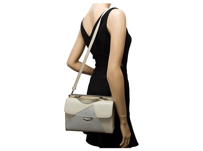 FENDI Graue Leder Tasche - 101301 - Ansicht 12