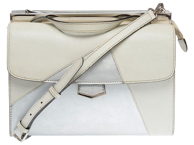 FENDI Graue Leder Tasche - 101301 - Ansicht 2