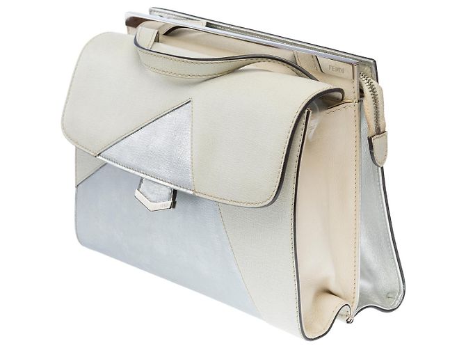 FENDI Graue Leder Tasche - 101301 - Ansicht 4