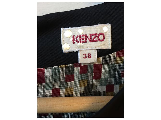 KENZO Vestidos T.Internacional M Lana Negro - vista 4