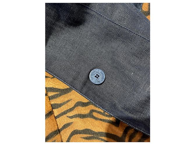 Abrigos VERSACE T.FR 36 Denim - Jeans Azul - vista 5