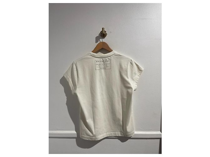 BALENCIAGA Tops T.Internacional S Algodón Blanco - vista 2