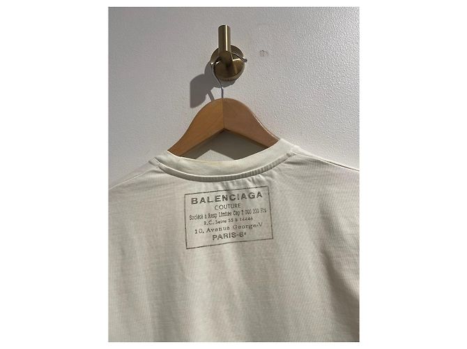 BALENCIAGA Tops T.Internacional S Algodón Blanco - vista 3