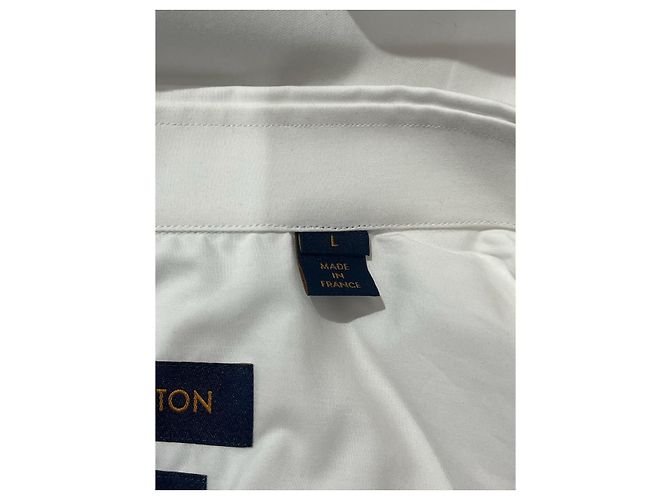 LOUIS VUITTON Camicie T.International L Cotone Bianco - vista 5