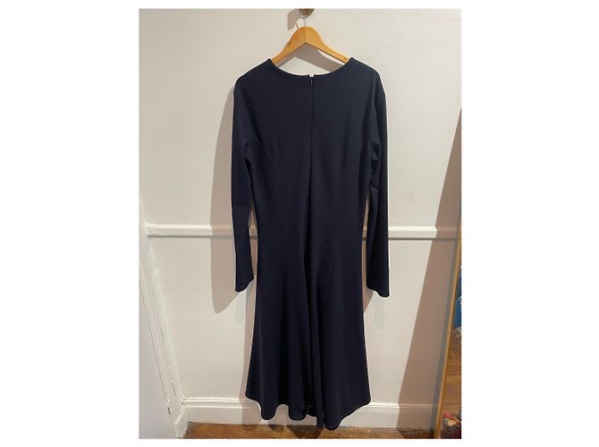 JIL SANDER Kleider T.FR 44 Wolle Blau - Ansicht 2