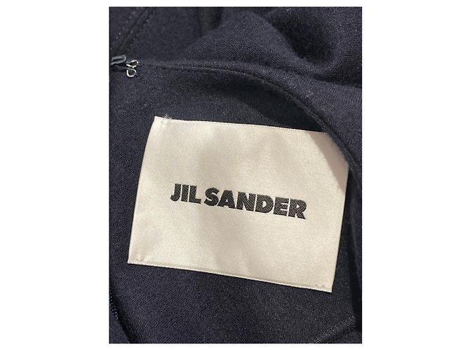 JIL SANDER Kleider T.FR 44 Wolle Blau - Ansicht 3