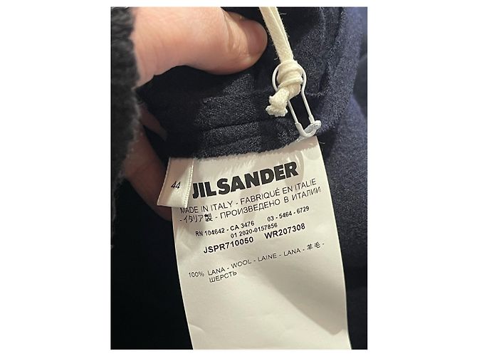 JIL SANDER Kleider T.FR 44 Wolle Blau - Ansicht 5